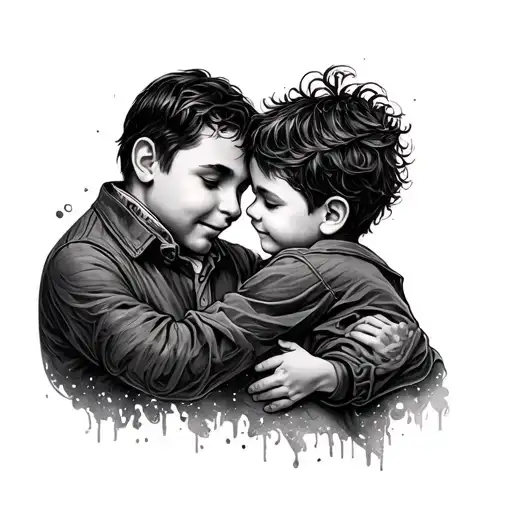Father Son Tattoo Design