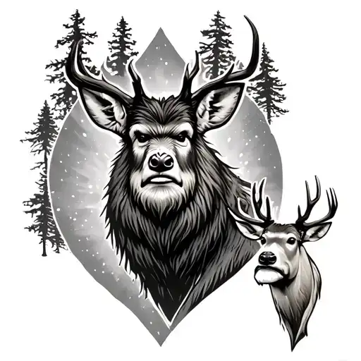 Bigfoot Hunting Deer