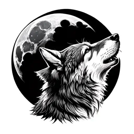 Wolf Howling At The Moon