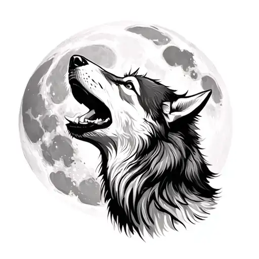 Wolf Howling At The Moon