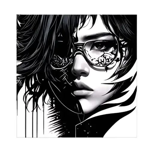 Dokkaebi Face Tattoo Design