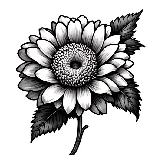 Chrysanthemum Is Black And White