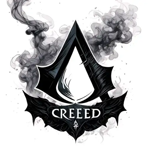 Assassin Creed Shadows Logo With Smoke