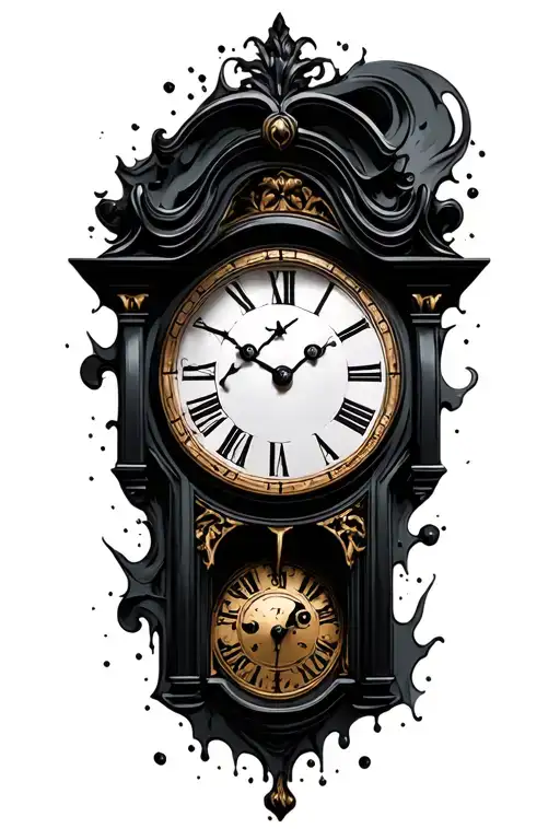 Grandfather Clock Melting