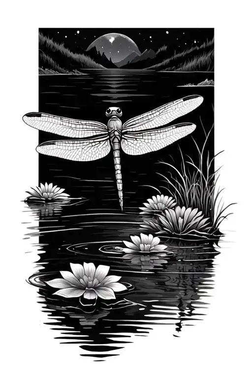 Dragonfly Lake Scene