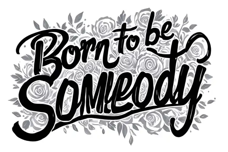 Born To Be Somebody Words