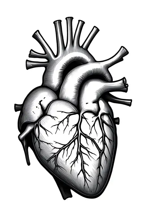 Anatomical Heart Cross Section