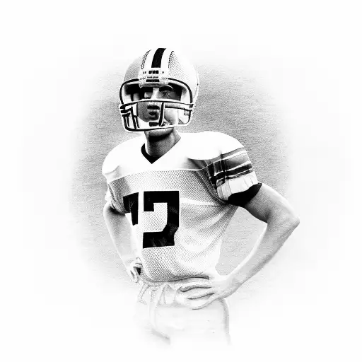 A Portrait Of A Famous Football Player Wearing A Jersey With The Number 8