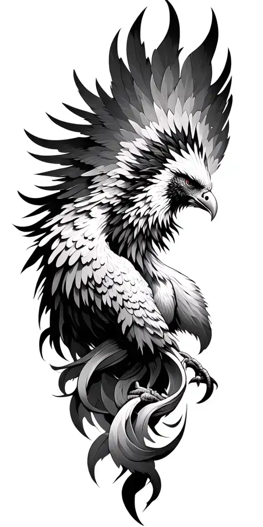 Phoenix Rising Sleeve Tattoo Design