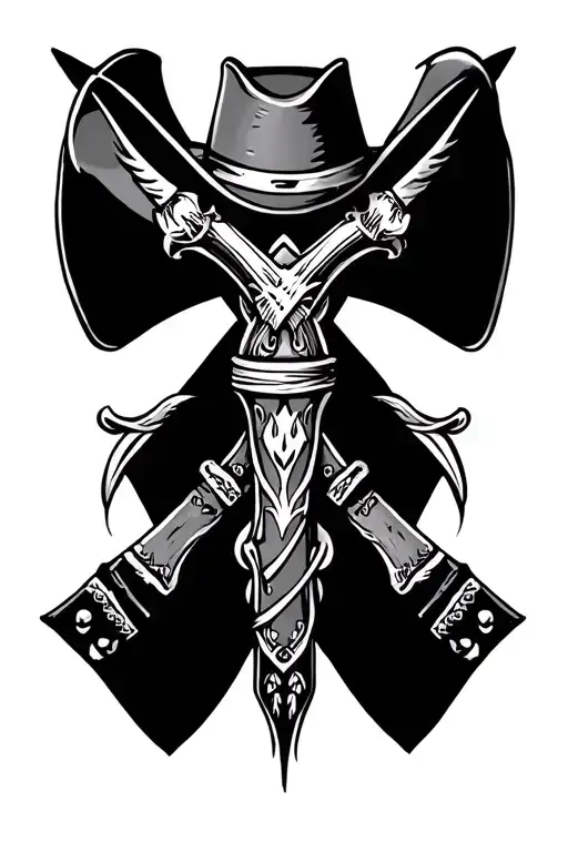 Western Cowboy Cross