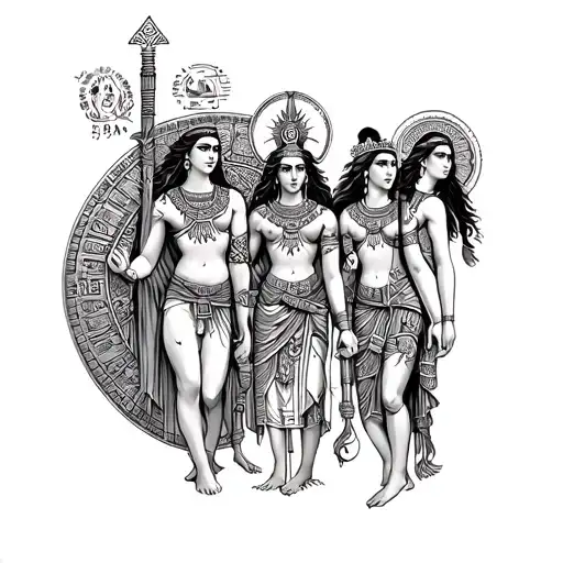 Mesopotamia Gods And Goddesses Half Sleeve