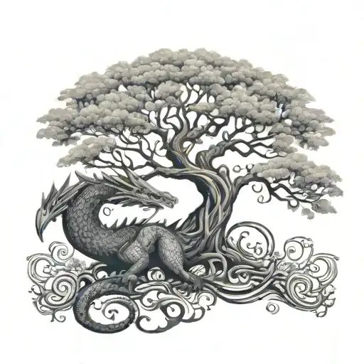 Tree Of Life W Toothless Dragon