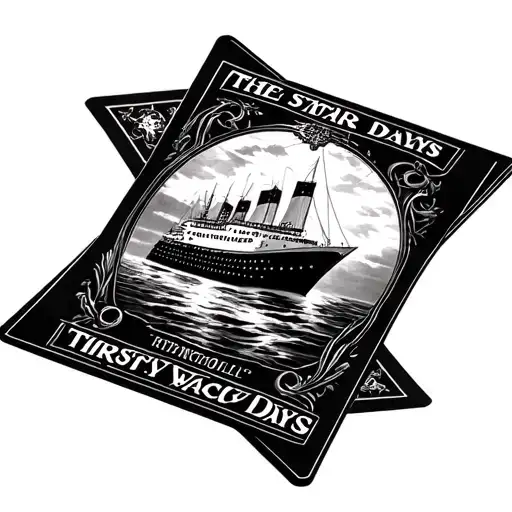 Tarot Card The Star With Kirsty Maccoll's Titanic Days Cover Art