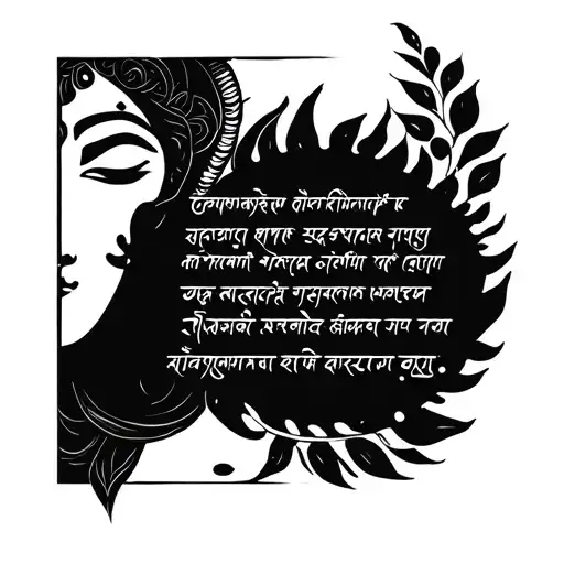 Krishna And Gayatri Mantra Written In Sanskrit