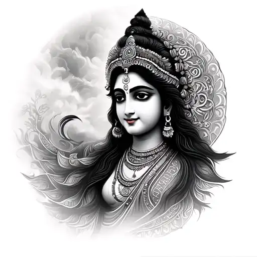 Krishna And Gayatri Mantra Written
