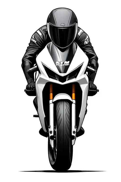 Moto Ktm Rc 200 And Sergio Ramos