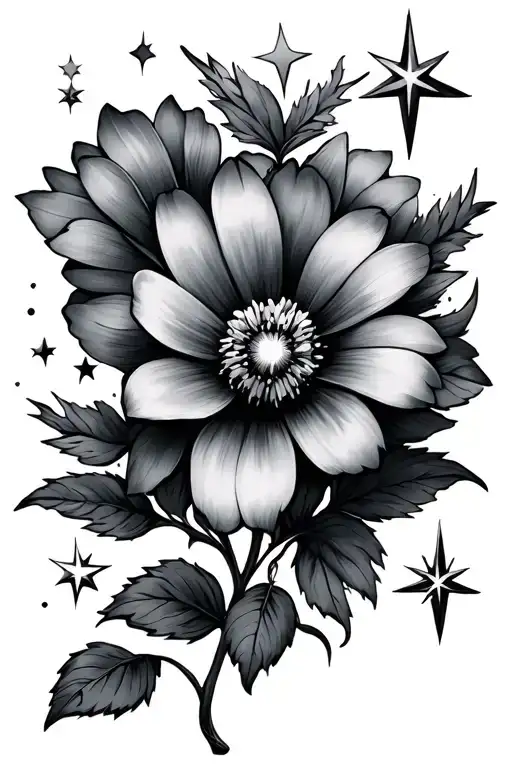 Flower And Stars
