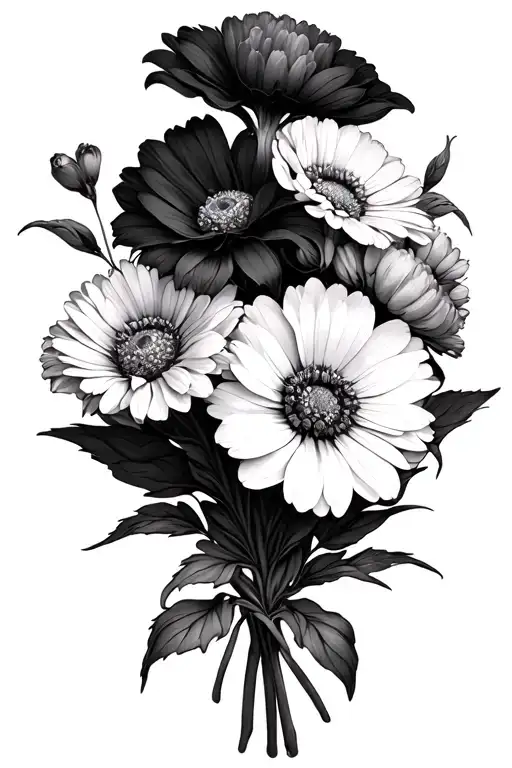 Bouquet Of Birth Flowers