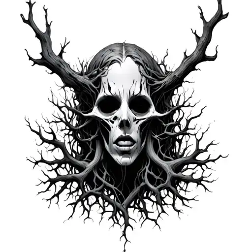 The Hollow Figure With Roots For Veins