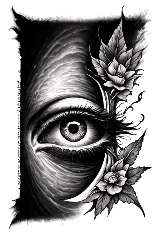 Create A Half Sleeve Tattoo With The All Seeing Eye Theme