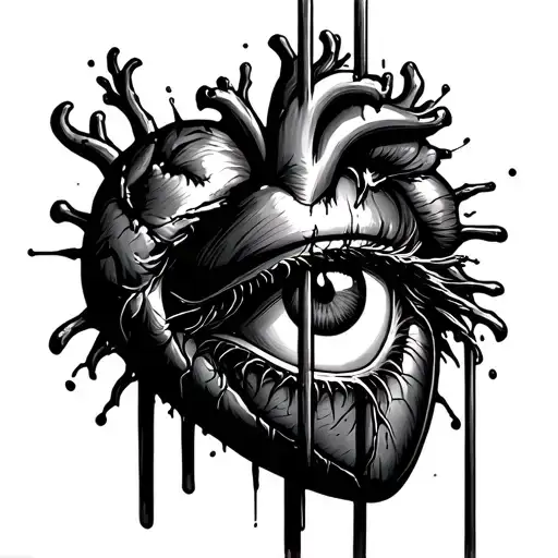 Heart And Eye Prison Bars