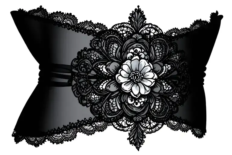 Lace Garter Band Elegantly