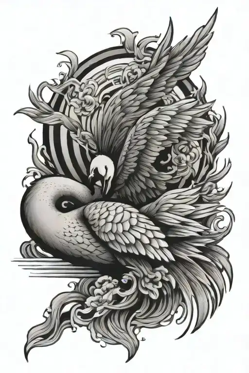 Swan Japanese Style