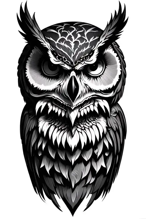 Wicked Skull Owl Side Face Morphing
