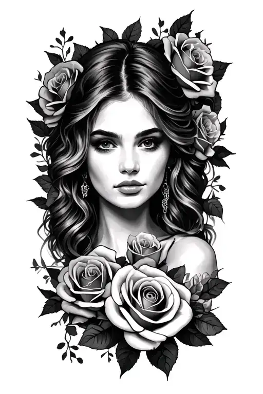 Eleanor With Roses Wrapped