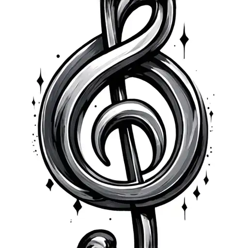 Treble Clef Intertwined