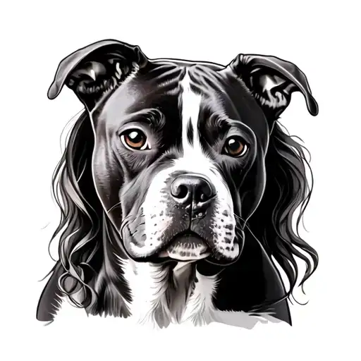 Women With A Pit Bull Terrier