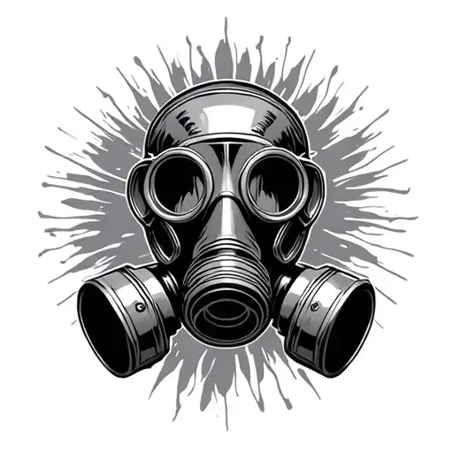 Gas Mask Surrounded