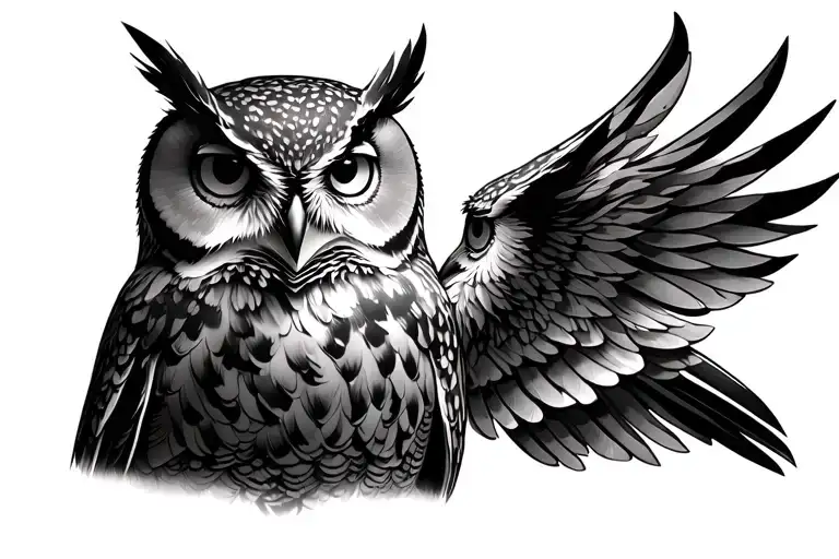 Owl An Upper Arm Inside