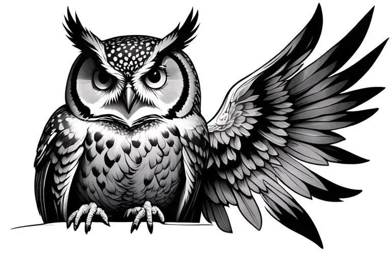 Owl An Upper Arm Inside