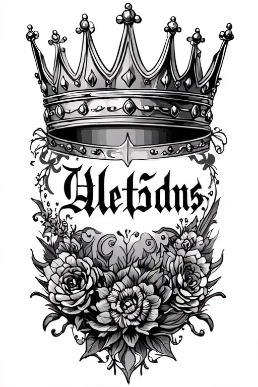 Crown With Name Written