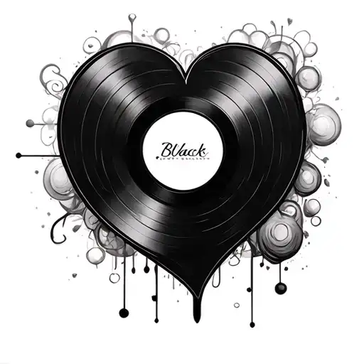 Heart Shaped Vinyl Record Inspired By Kelly Clarkson's Chemistry Album