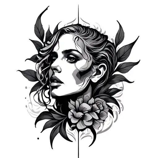 Neck Tattoo Design