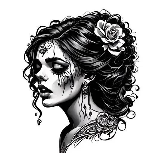 Lady Head Cry