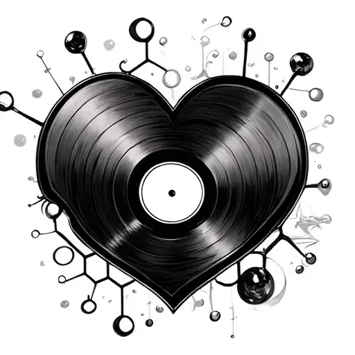 Heart Shaped Vinyl Record Inspired By Kelly Clarkson's Chemistry Album