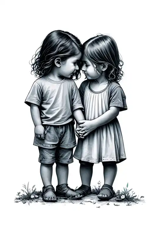 Children Holding Hands