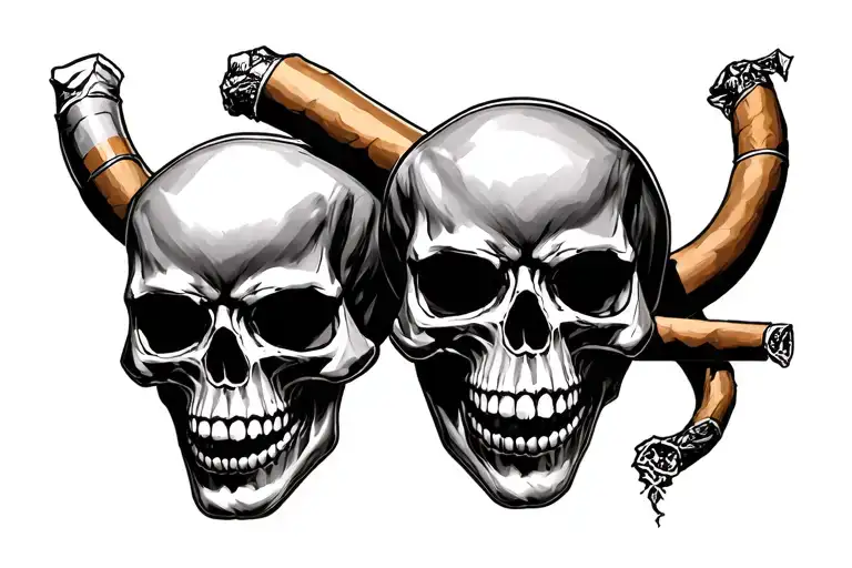 Skull Comics A Cigare