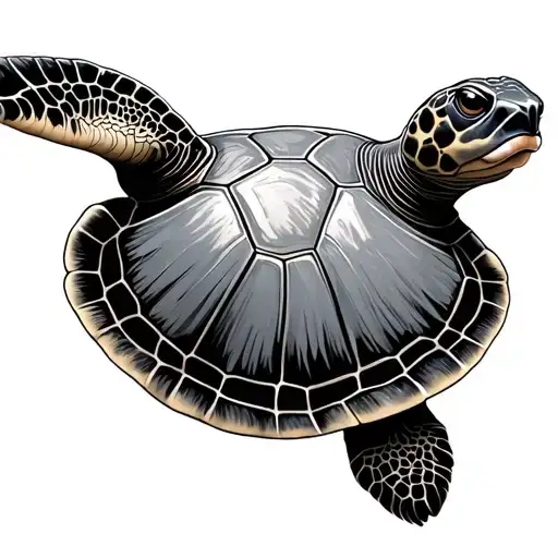 Turtle Swimming Gracefully