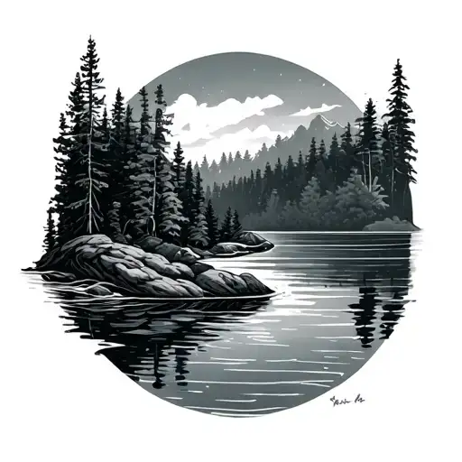 Lake Tattooo Simple