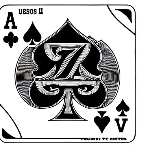 3 Poker Cards With The Triple 7 Incorporated Within And With The Word Luck On One Side