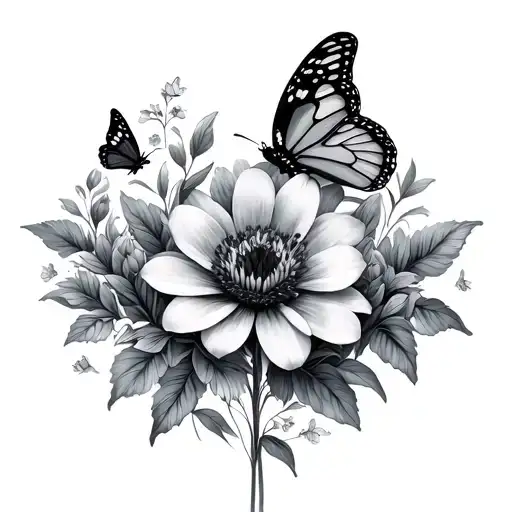 Flowers And Butterflies
