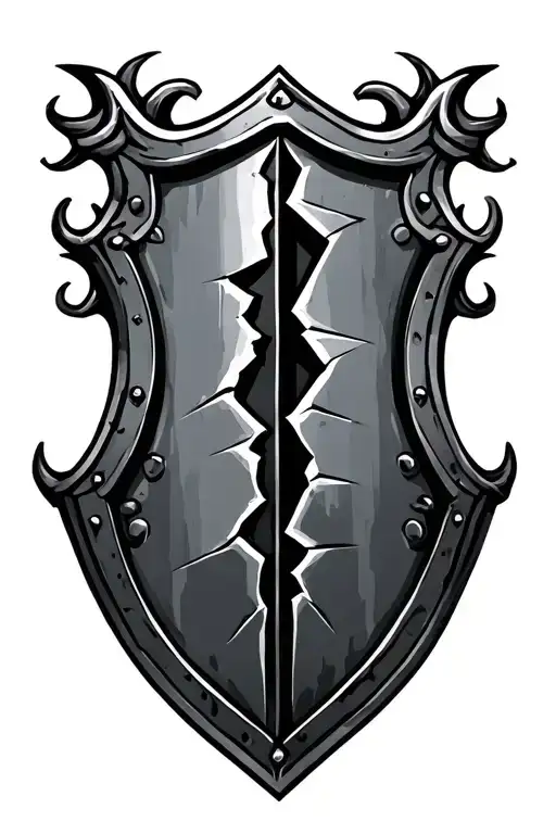 Broken Shield Shaped Like