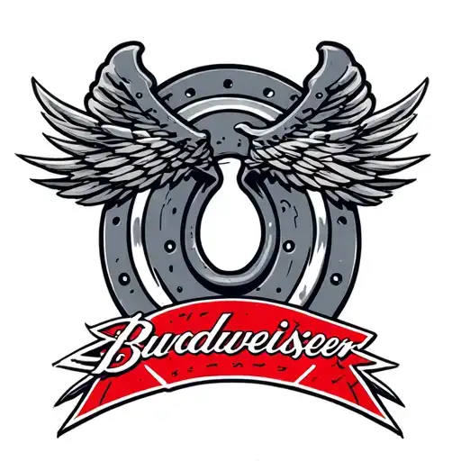 Budweiser Nascar And Colts Horse Shoe Laces Flying