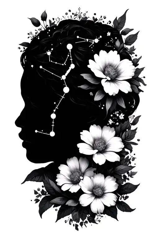 Aquarius Constellation Flowers