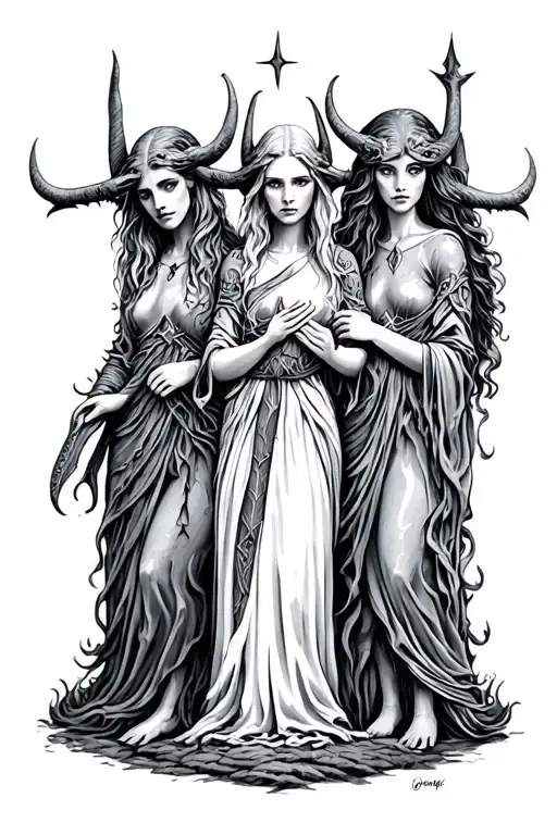 3 Norns Of North Mythology