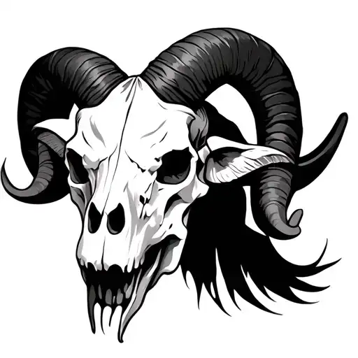 Aries Ram Skull